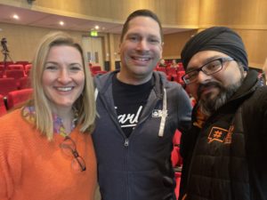 Janine Coombes, Robin Waite and Gus Bhandal at the Paseda360 The Future of Coaching conference