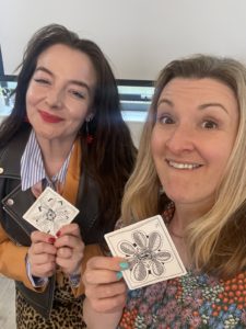 Janine Coombes and Samantha Harman at Sophie Lee's Day Retreat in London