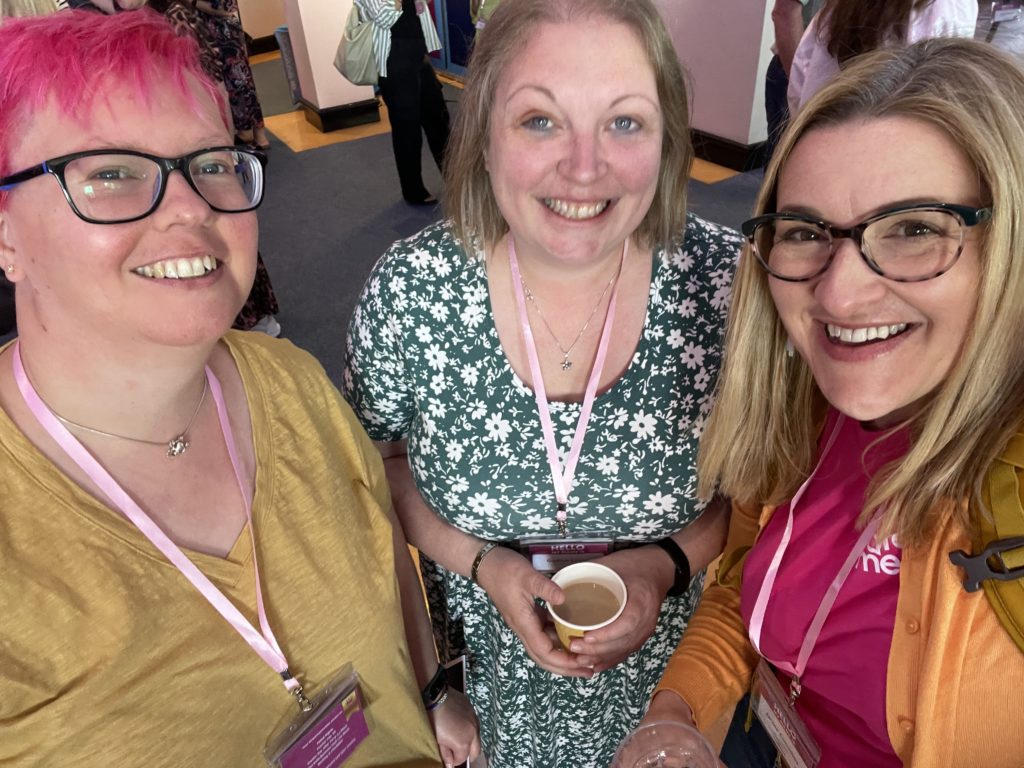 Rachel Extance, Gudrun Lauret and Janine Coombes at You Are The Media Creator Day