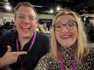 Andrew Pickering and Janine Coombes at the Big Festoon